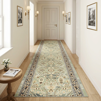 Luxury Persian Style Hallway Runner Rug - Soft Non-Slip Cotton Backing Machine Woven Carpet for Hotel, Home, and Corridor Decor