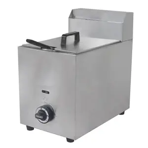 CHZ-10L Single Tank Commercial Table Top LPG/Natural Gas Fryer Machine