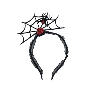 Bandeau de farce d'<span class=keywords><strong>Halloween</strong></span> avec décorations de <span class=keywords><strong>couteau</strong></span> et de toile d'araignée-Bandeau en dentelle à oreilles de chat de petite sorcière - Product Image 6