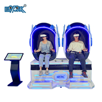 Silla de Cine VR 9D EPARK, Simulador de Cine 9D, Montaña Rusa de Realidad Virtual, Sillas de Huevo para 2 Jugadores, Equipo de Realidad Virtual