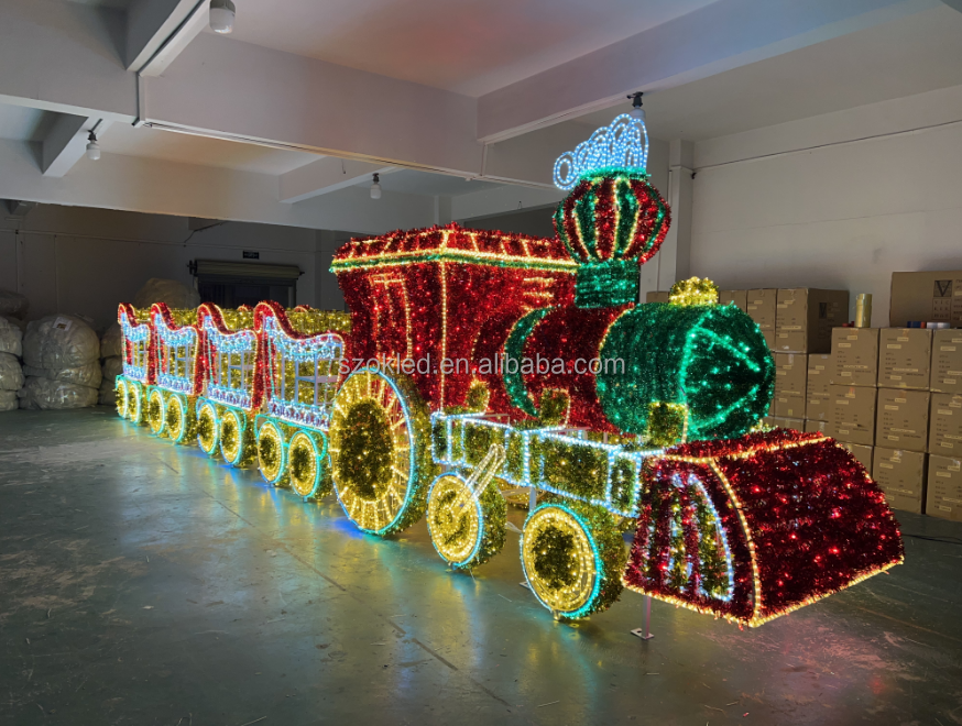 LED 3D クリスマスデコレーション ショッピングモール イベント