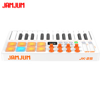Cross-border 25-key MIDI Keyboard Professional Electronic Music Controller Smart and Portable Composition Drum Pad ABS Material
