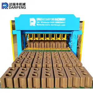 7 pièces/moule construction automatique hydraulique comprimé sol terre argile emboîtement bloc brique faisant la machine