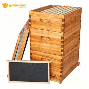 Colmena Langstroth de 10 cuadros con revestimiento de cera, de madera de abeto chino, en oferta. - Product Image 4