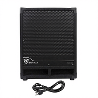 Rockville RBG12S Bass Gig 1400W Caisson de basses actif PA 12 pouces 8 ohms Basses profondes Conception portable Crossover réglable DJ Événements en direct
