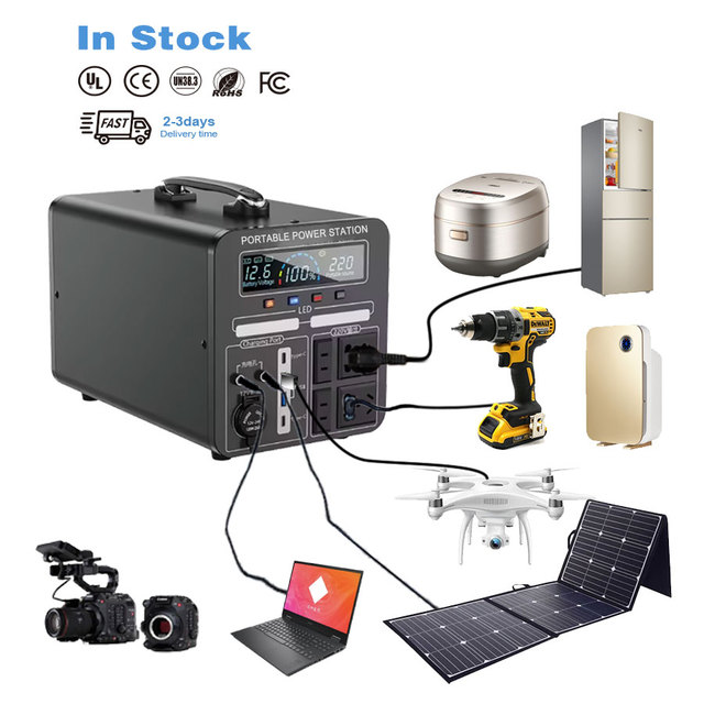 1500 Watt 2000 Watt Camping Portable Power Supply 2000w Home Power Station Solar Generator for Household Outdoor