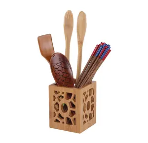 Espátula Pequeña Pala de Cocina Utensilios de Bambú Utensilios de Servicio Mini Madera para Cocinar Madera de Nogal Natural 50PCs