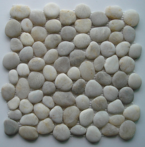 KB đá trắng <span class=keywords><strong>Pebble</strong></span> đá tự nhiên <span class=keywords><strong>Pebble</strong></span> đánh bóng sàn đá gạch - Product Image 2