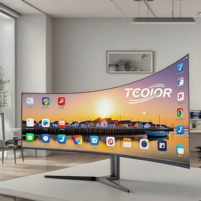 TCOLOR Curved Monitor 34 Inch 4k Wide Screen Monitor 165hz Gaming Curved Monitor with Lifting Base Monitors for Graphics Design