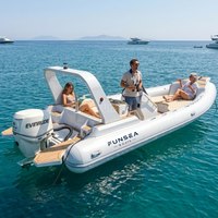 FUNSEA RIB680 Deluxe, bateau pneumatique à coque rigide de 6 m, bateau de pêche sportif, capacité de 12 personnes, stable, durable, activités nautiques légères