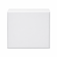 Boîte de rangement de documents A4 blanche à fermeture magnétique, en carton rigide, avec logo personnalisé, pour l'organisation du bureau, cadeau d'entreprise, vente en gros