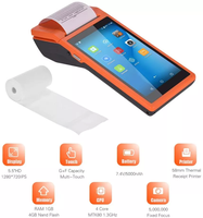 Système de point de vente de supermarché Android Mini Scanner de Terminal de point de vente de 58 mm avec imprimante