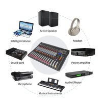 Console de mixage audio numérique Hot CT12 12 canaux avec alimentation fantôme USB 48V pour DJ