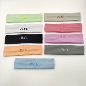 Bán Buôn Tùy Chỉnh Thể Thao Màu Đen Headbands Thêu Logo <span class=keywords><strong>Headband</strong></span> Phụ Kiện Tóc Cho Thể Thao Thời Trang Trang Điểm Tóc Ban Nhạc Cho Phụ Nữ - Product Image 6