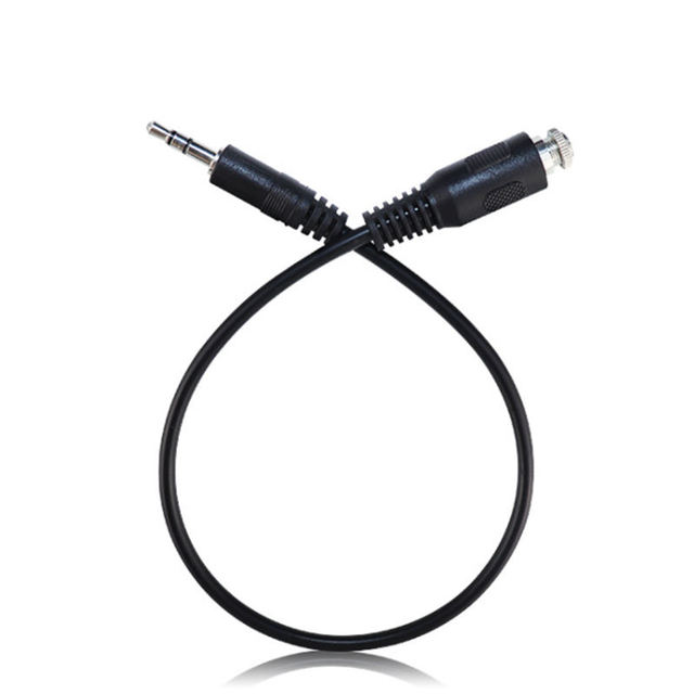 Gold Plated 3 Poles 3.5mm Male to RCA Female Plug with Lock Nut 0.3m Extension Stereo Adapter PVC Jacket Audio Cable