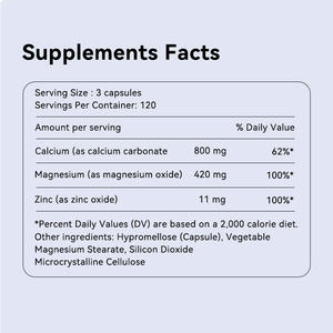 Oem 4 ב 1 1000 מ ג סידן סופטג 'ל עם מגנזיום d3 + תוספת מורכבת אבץ עבור עצם ובריאות המערכת החיסונית - Product Image 2