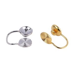 Clip-on <b>Earrings</b> Pearl Ball Shape Copper Material Claw Setting Everyday Wear Spring 2024 Yiwu Origin - Product Image 3