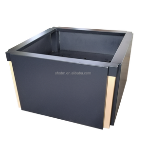 Pot de fleur en acier galvanisé Grandes jardinières bon marché Métal Couleur personnalisée Jardin Durable Extérieur Grande boîte à fleurs - Product Image 4