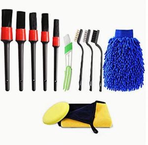Kit de nettoyage de voiture 23 pièces, brosse pour roues, intérieur et extérieur, kit de lavage de voiture, logo personnalisé - Product Image 2
