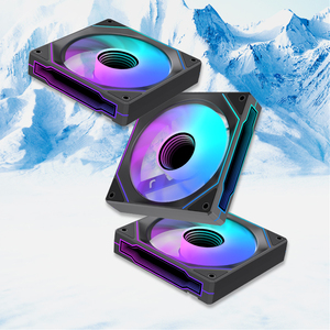 Lovingcool באיכות גבוהה 120 מ "מ rgb במקרה קירור מאווררים אינפיניטי הלהב הפוך למחשב אוהדים חם מכירה עם 12v דירוג מתח - Product Image 1