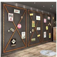 Panneaux de séparation en maille métallique de style industriel sur mesure, écrans décoratifs en acier pour la confidentialité, séparateurs pour restaurants