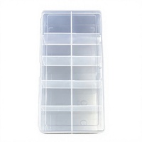 Boîte de rangement professionnelle portable en plastique anti-chute pour 500 pièces de bijoux et patchs à ongles