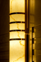 Nouvelle applique murale en albâtre de style chinois, texture marbrée artistique, lampe murale LED, luminaire décoratif oriental