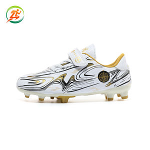 Chaussures <span class=keywords><strong>de</strong></span> football unisexes avec tige en PVC et semelle extérieure en caoutchouc, avec velcro, pour adolescents et étudiants, toutes saisons - Product Image 6