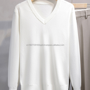 Suéter de Punto para Hombre, Estilo Urbano, Cuello en V, Manga Larga, para Otoño e Invierno - Product Image 6