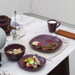 Professional Designed Classic Purple Ceramic Tableware <b>Set</b> Eco Friendly Ceramic Plate Collection for Household <b>Dinnerware</b> <b>Set</b> - Product Image 2