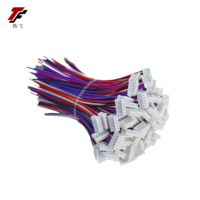 Rakitan kabel kustom profesional, dengan rangkaian kabel 2.54mm 2/3/4/5/6 Pin konektor wanita untuk aplikasi elektronik