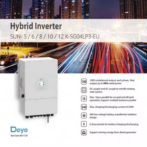 Deye סולארי היברידית 5kw עד 12kw 48vdc 12000w ip65 רשת מגב הגנה wifi לקשור שלושה פאזה - Product Image 2