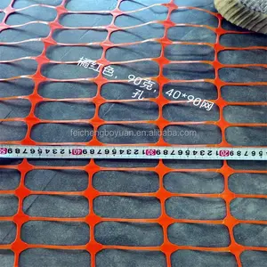 Jaring jala pagar keselamatan perancah oranye peringatan plastik