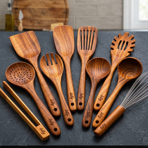 Cuchara de Madera Hecha a Mano, Apta para Alimentos, con Acabado Lacado, Utensilio de Cocina para Servir, Fabricante de Utensilios de Cocina - Product Image 3