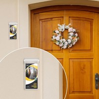Support mural en acrylique pour brochures d'extérieur, boîte à documentation avec couvercle, présentoir polyvalent pour dépliants, cartes, menus
