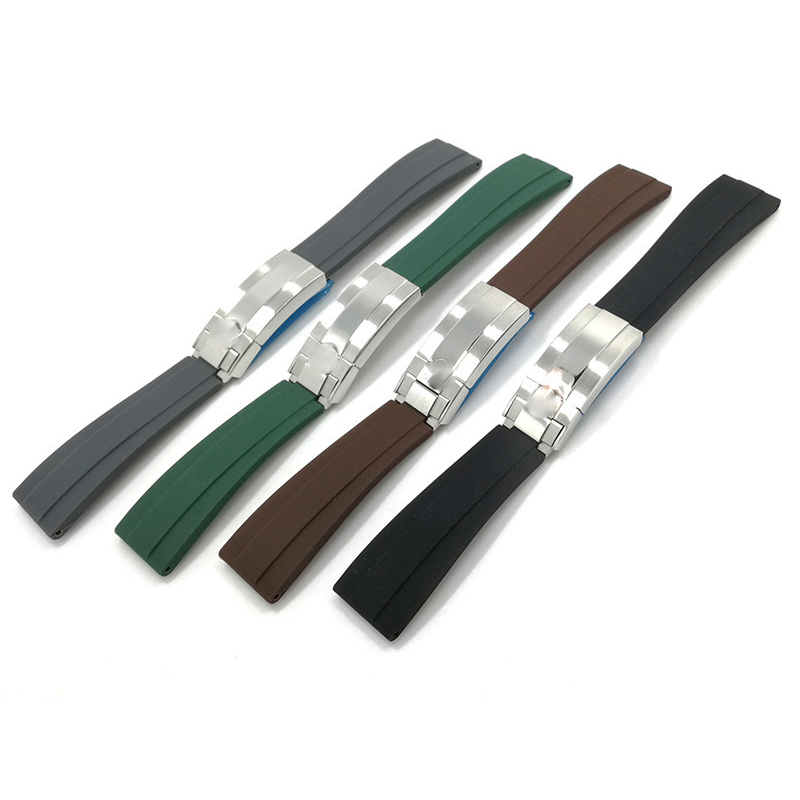 Ремешок резиновый для мужских часов, силиконовый браслет для часов Rolex Daytona Water Ghost Submariner, аксессуары для часов, 20 мм