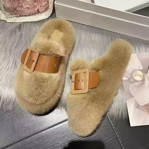 Pantofole da <span class=keywords><strong>Donna</strong></span> con Punta Chiusa e Suola Morbida Antiscivolo, Nuova Collezione Autunno/Inverno, Pantofole in Cotone per Maternità, Vendita Diretta dalla Fabbrica - Product Image 2