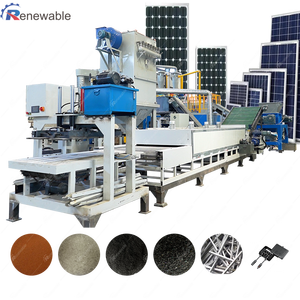 Ligne de production de recyclage de panneaux solaires entièrement automatique, machine de recyclage de panneaux solaires photovoltaïques, séparateur de verre de silicium - Product Image 2