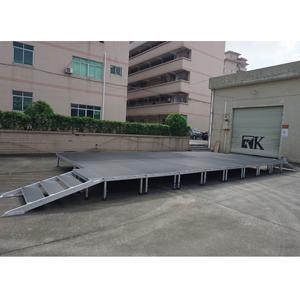 Escenario de aluminio para exteriores usado, con altura ajustable, para festivales y espectáculos. - Product Image 4