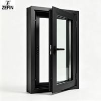Ventana Abatible de Aluminio con Aislamiento Acústico, Ventana Abatible de Aluminio con Rotura de Puente Térmico y Ahorro de Energía
