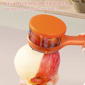 多機能ピーリングナイフ収納ボックス付き手動アップルピーラーポータブル野菜ピーラーキッチンアクセサリー - Product Image 2