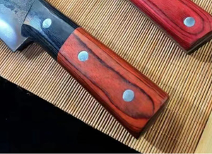 سكين مطبخ حادة عالية الجودة مزورة يدويًا للاستخدام المنزلي سكين بمقبض خشبي سكاكين طاه المطبخ - Product Image 2