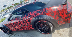 Vinilo Adhesivo para Envolver Automóviles con Estampado de Moda, Vinilo Adhesivo para Envolver Automóviles con Diseño de Camuflaje <span class=keywords><strong>Bape</strong></span> - Product Image 5
