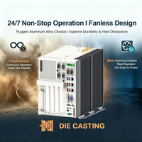 Contrôleur industriel Core I9/i7/i5/i3 9-36V Wide DC DIN Rail Embedded Fanless Box PC