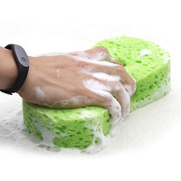 Éponge de lavage de voiture en mousse corail, grande, à compression sous vide, bloc en nid d'abeille, outil de polissage et de nettoyage de voiture magique