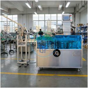 BFH-120 Automatic <strong>Condom</strong> Cartoning Machine 60-100 Boxes/Min GMP Standard Blister Pack Carton Packer - Product Image 4