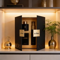 Boîte cadeau de luxe personnalisée avec estampage en relief, design à rabat, boîte portable à double ouverture en forme de livre pour thé - Emballage de boîtes cadeaux vides pour vin
