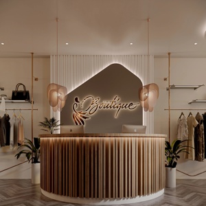 Aménagement intérieur de boutique de vêtements pour femmes modernes, présentoirs sur mesure pour vêtements, mobilier de magasin de détail, équipement de boutique - Product Image 6