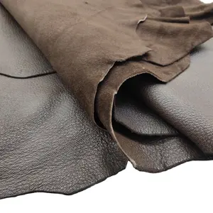 Imitation deer goat leather genuine goat skin garment handbags full grain leather fabric