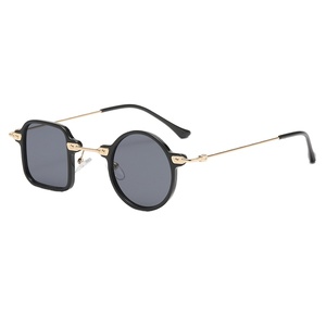Nouvelles lunettes <span class=keywords><strong>de</strong></span> soleil asymétriques tendance pour la photographie <span class=keywords><strong>de</strong></span> rue, monture ronde intégrale en TR90, style Hip Hop, protection UV400, pour femmes et hommes - Product Image 1